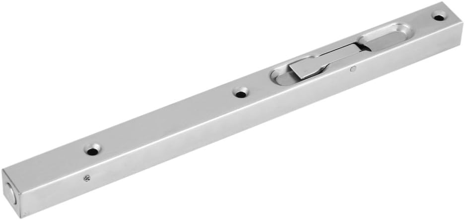 Zerodis Door Latch Bolt 304 Stainless Steel Door Flush Lock Security Lever Action Gate Latch Bolt with Strike and Screws (10inch) - Image 3
