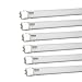 Kihung T8 LED Light Tube 4ft 22W (75W equivalent) 2300Lm Ultrahigh Brightness 6500K Cool White, Frosted PC+AL, 6-pack