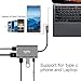USB-C Hub to HDMI Multiport Adapter - ikling USB Type C Adapter with USB C/F Charging Port, 4K HDMI, 3 USB 3.0 Ports Compatible MacBook Pro 2015/16/17/18, New iPad Pro and More USB C Devices – Grey