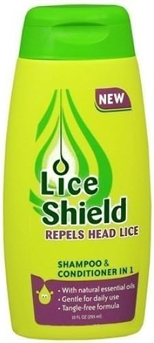 Lice Shield 2 in 1 Shampoo &amp; Conditioner, 10 oz. Per Bottle (2 Pack)