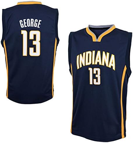 Mens Paul George #13 Indiana Pacers Navy Blue Road Jersey M