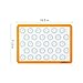 HOTPOP Silicone Baking Mats 0.75mm, Non-Stick Macaron Silicone Baking Mats - Silicone Sheet for Bake Pans and Rolling with Outlines for Pastries (3 HALF SIZE)