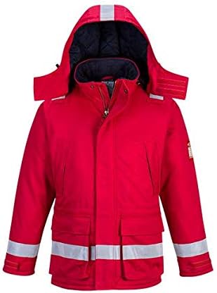 Portwest FR Anti-Static Winter Jacket, Size: L, Colour: Royal Blue, FR59RBRL - Image 3