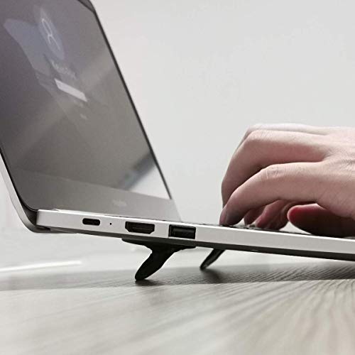 Laptop Computer Holder Desk Stand, Laptop Notebook Tablet Computer Stand for Desk Notebook Tablet Compatible with MacBook Pro, MacBook, MacBook Air, Tablets-Black - Thumbnail 2