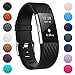 ZEROFIRE Bands Compatible for Fitbit Charge 2, Replacement Adjustable Sport Bands for Charge 2 Heart Rate Fitness Wristbands, Women Men, Small and Large