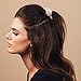 Kitsch Pro Satin Scrunchies, Hair Scrunchies for Frizz Prevention, Satin Hair Ties for Breakage Prevention and Gentle Style Preservation, 5 Pack, Ivory