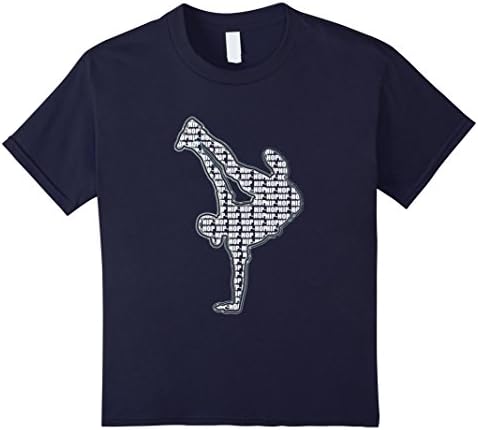 Kids Break Dance Shirt - Hip Hop Shirts - Music T-shirt For All 8 Navy