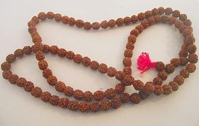 Malla Beads made up of Rudraksh Seeds; 108 beads. The seed of the Rudraksha tree holds a very special place in Hinduismand is credited to possess mystical and divine properties. Necklaces made of Rudraksha beads are considered auspicious as well as powerful - sold by Spiritual Gifts.Usually dispatched within 2 working days.