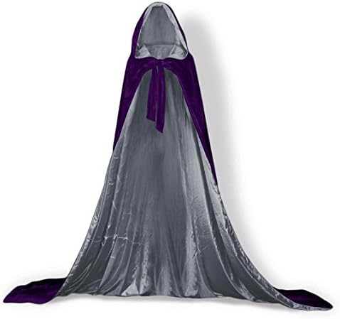YUSHENGSM Cloak Cape Purple-Silver-M
