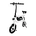 Swagtron 200W SWAGCYCLE Envy Steel Frame Folding Electric Bicycle e Bike w/Automatic Headlight – Reach 10 mph; 264 lbs Max Load - White