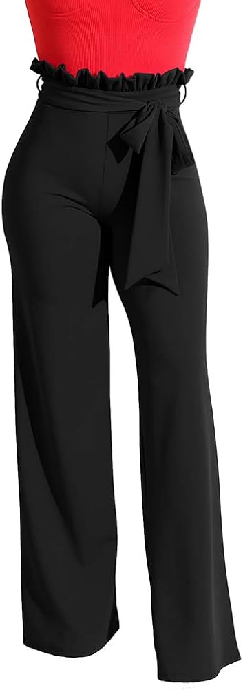 stretchy high waisted trousers
