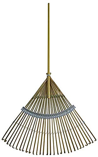 Flexrake CFP30 30-Inch Bamboo Rake with 48-Inch Wood Handle