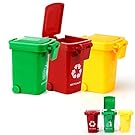 AITING Kids Push Toy Vehicles Garbage Truck's Trash Cans