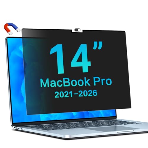 STARY Magnetic Privacy Filter for MacBook Pro 14.2 Inch M5, M4, M3, M2, M1 (2021-2026) - Anti-Glare Screen Protector, Anti-Spy Blue Light Privacy Film, Anti-Fingerprint, Privacy Screen Filter