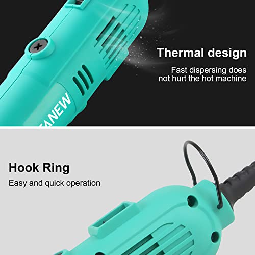 STANEW Rotary Tool Kit with Flex Shaft - 102pcs Accessories Variable Speed 130W Electric Drill Set for Grinding Engraving Crafting Projects and DIY Creations