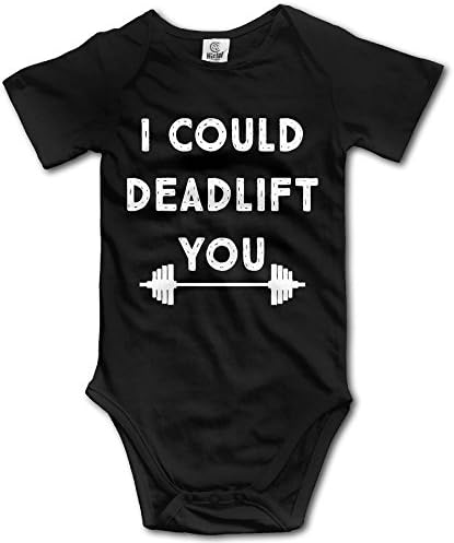 Kaomaoxi I Could Deadlift You Babies Baby Short Sleeves Lap Shoulder Bodysuits