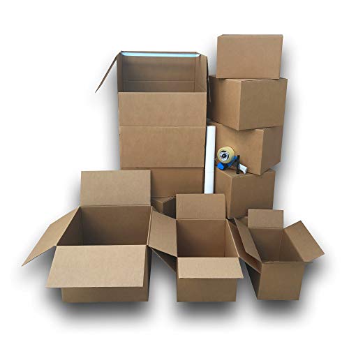 1 Room Wardrobe Moving Kit 10 Packing Boxes and Moving Supplies