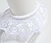 EPEIUS 3 Pair Baby-Girls Eyelet Frilly Lace Socks Princess Ankle Socks White/Pink/Ivory 12-24 Months,Toddler Shoe Size 5-9