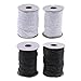 Baosity 50 Yards Snap Popper Tape Fasten Sew Ribbon Invisible for Duvet Pillow Cover - White