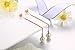 Pearl Dangle Earrings Women Dangle Drop Pearl Earrings Sterling Silver Pearl Earrings for Women,Rose Gold Pearl Drop Earrings (Rose gold-white pearl)