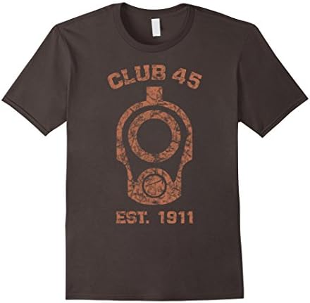 Mens 1911 muzzle T-Shirt 45 club XL Asphalt