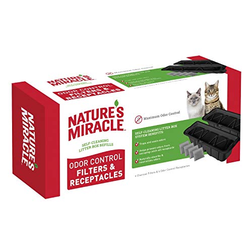 Nature's Miracle P98233 Receptacle & Filter Combo Pack Litter Box
