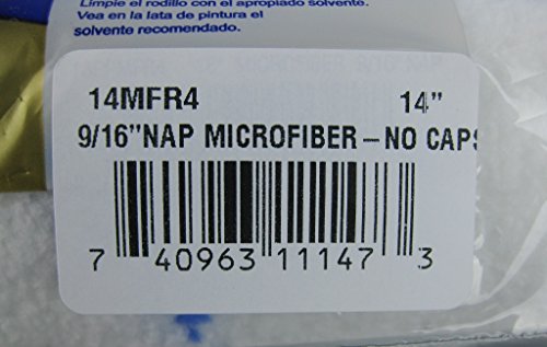 14mfr4 14-Inch X 9/16-Inch Nap Microfiber Roller Cover - No End Caps, 12 Pack - Thumbnail 2