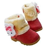 Taiycyxgan Baby Girls Toddler Infant Rabbit Snow Boots Winter Fur Shoes 9-72 Months