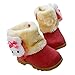 Taiycyxgan Baby Girls Toddler Infant Rabbit Snow Boots Winter Fur Shoes 9-72 Months