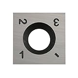 DLtools 15mm (Ci1) Square Straight Carbide Insert Cutter(15X15X2.5mm)4-Edge,for Spiral/Helical Planer Cutter Head Wood Turning Lathe Tool,Pack of 1
