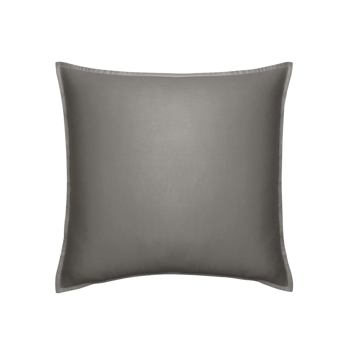 Essix Cotton Satin Pillowcase, Palazzo, Zinc, 65 x 65 cm,
