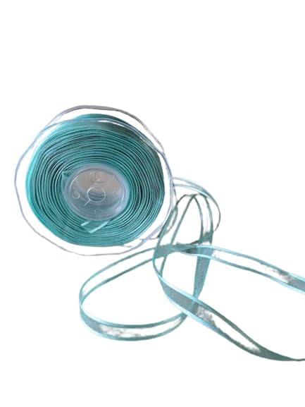Ribbonly Ribbon - Organza Satin Edge Ocean 10mm x 50m