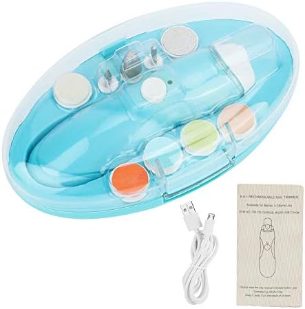 Oenbopo ベビー電動ネイルケア 爪磨き 9 In 1赤ちゃん セール特別価格 Usb充電 超静音型 ベビー電動ネイルファイルネイルポリッシュマニキュアペディキュア 安全 爪やすり ネイルドリル