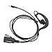 Lot 2 x Coodio G-Shape Earpiece Police Security Headset inline PTT Mic Microphone For 1 Pin Cobra MicroTalk 2 Way Radio Walkie Talkie