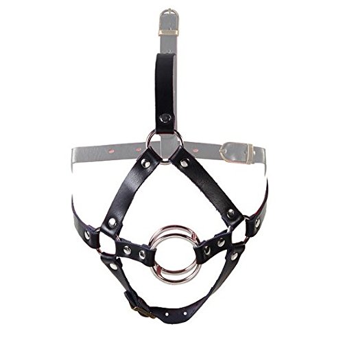 The Bondage Locker Double O Ring Mouth Gag Head Harness