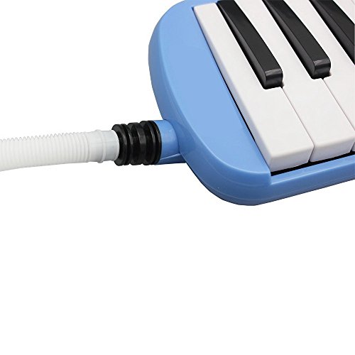 Soogo Melodica with Mouthpiece & Hose & Bag for Children 32-37 Keys (32-Key Blue)