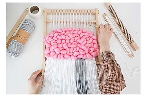Weaving Loom with Stand 24"H x 21"W (Approx.) Wooden Multi-Craft Weaving Loom Arts & Crafts, Extra-Large Frame, Develops Creativity and Motor Skills Weaving Frame Loom with Stand - Thumbnail 6