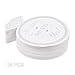 Kloud City ® 36PCS SHE SAID YES Floral Paper Coaster White Round Place Mat Craft Paper For Wedding Receptions and Bridal Showers Party Anniversary Favors