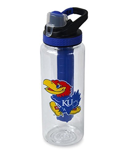 NCAA Kansas Jayhawks 32 oz Cool Gear Ez Freeze Tritan Water Bottle