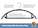 Jungle Shack Non-Slip Slim Velvet Hangers, Black (Pack of 25)