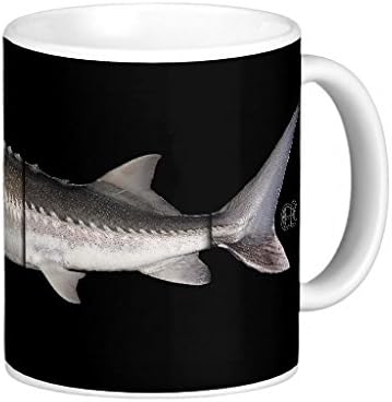 Pioenfly White Sturgeon Acipenser Transmontanus Fish Stylish Classic White Ceramic Coffee Mug