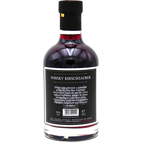 Hallingers Premium Kirsch-Whiskey-Likör (350ml) - Whisky-Kirsch, Likör 30% vol. (Exklusivflasche) - Passt immer 2023… – Bild 3