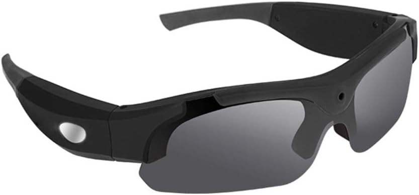 Oikupe 1080P HD Camera Glasses Waterproof Shot Photo Sunglasses Sport for Outdoor, Black