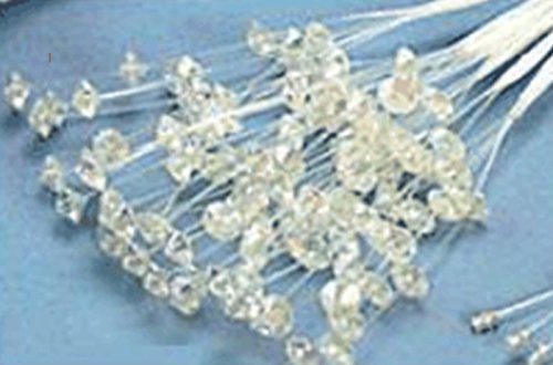 CRYSTAL SPRAY/BUNCH 12 STEM CLEAR/IRID WEDDING FLOWER ACCESSORY