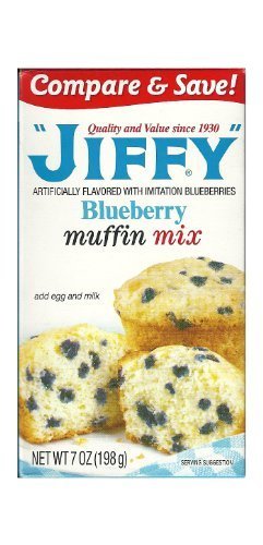 Jiffy Blueberry Muffin Mix 7-oz Boxes (Pack of 6) by Jiffy