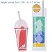 Blulu 60 Pieces Summer Bookmarks Cold Drink Theme Cute Colorful Dessert Bookmarks for Students Kids Adults Reading(Color 1)