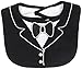 Frenchie Mini Couture Black Tuxedo Bib