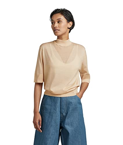 G-STAR RAW Damen Core Mock Neck Knitted Top