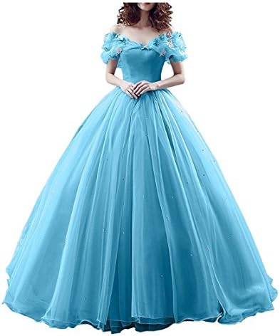 Chupeng Women's Princess Costume Off Shoulder Prom Gown Wedding Dresses Evening Gown Quinceanera Dress 2019