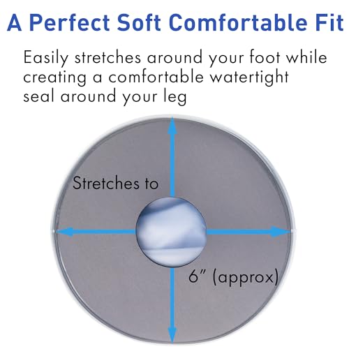 TKWC INC Water Proof Leg Cast Cover for Shower - Watertight Foot Protector (Half Leg (Soft))